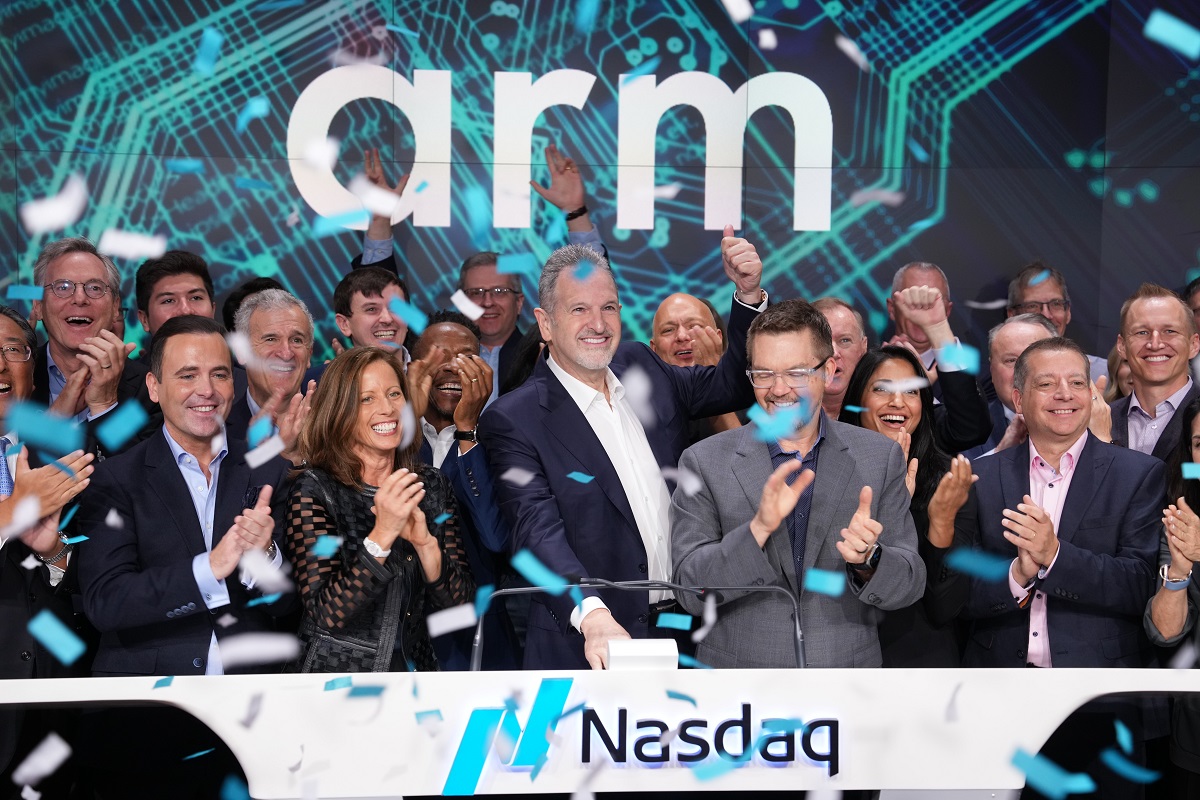 Arm trades up in IPO debut that values firm above opening valuation of $54.5B