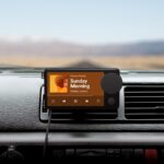 Spotify Car Thing installed on car dashboard