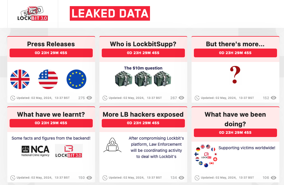 Police resurrect LockBit's site and troll the ransomware gang