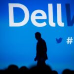 The silhouette of Michael Dell, founder and chief executive officer of Dell Inc.. (Matthew Busch/Bloomberg via Getty Images)