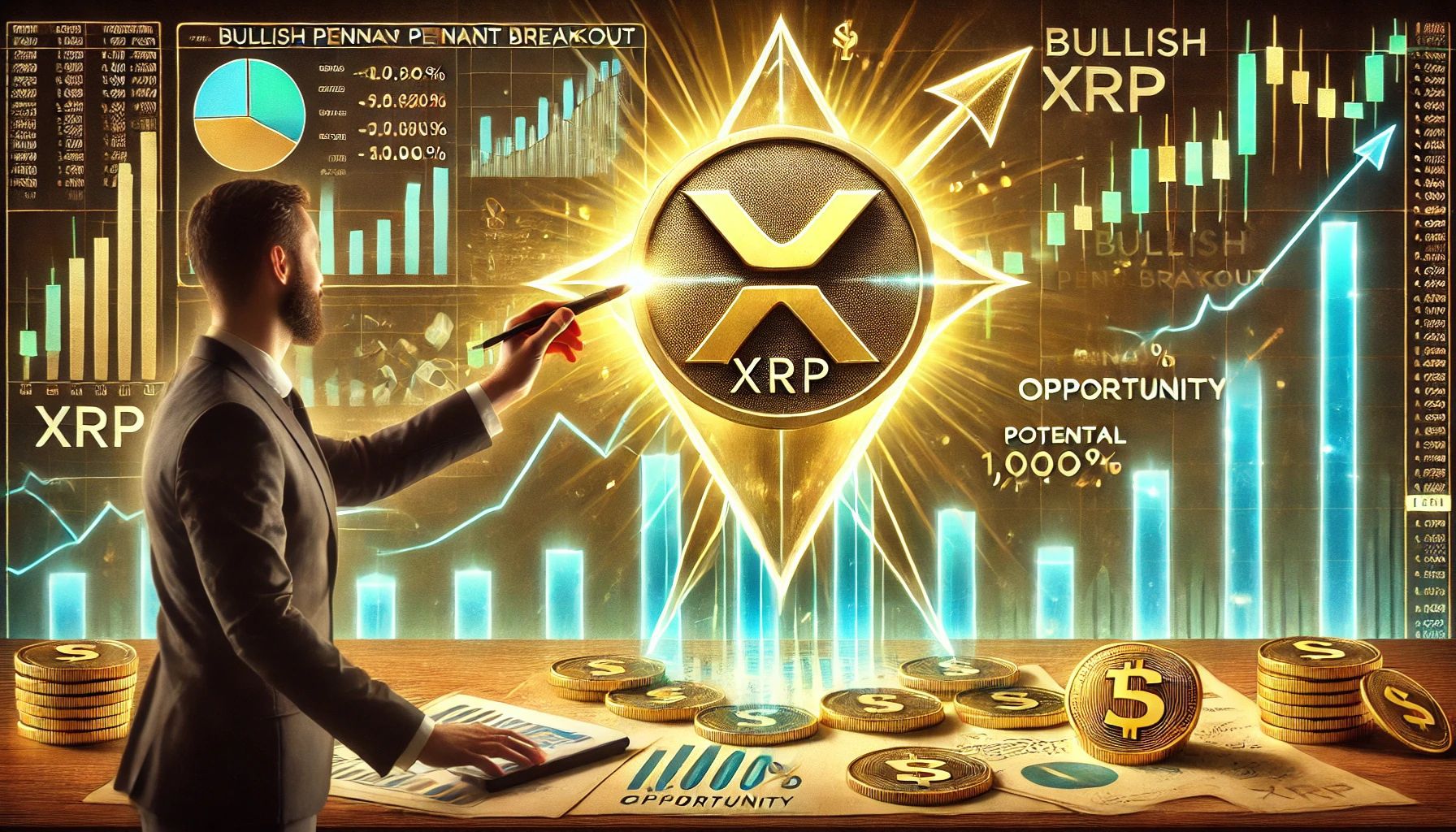 Analyst Forecasts XRP Bullish Pennant Breakout: A 1,000% Opportunity?