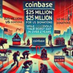 Coinbase Unveils $25M For Political Donations As Stocks Suffer Worst Day In Over Two Years