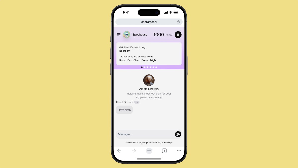 AI startup Character AI tests games on the web | TechCrunch