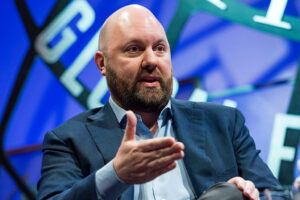 Marc Andreessen, co-founder and general partner of Andreessen Horowitz, speaks during the 2015 Fortune Global Forum in San Francisco, California, U.S., on Tuesday, Nov. 3, 2015. The forum gathers Global 500 CEO's and innovators, builders, and technologists from some of the most dynamic, emerging companies all over the world to facilitate relationship building at the highest levels. Photographer: David Paul Morris/Bloomberg via Getty Images